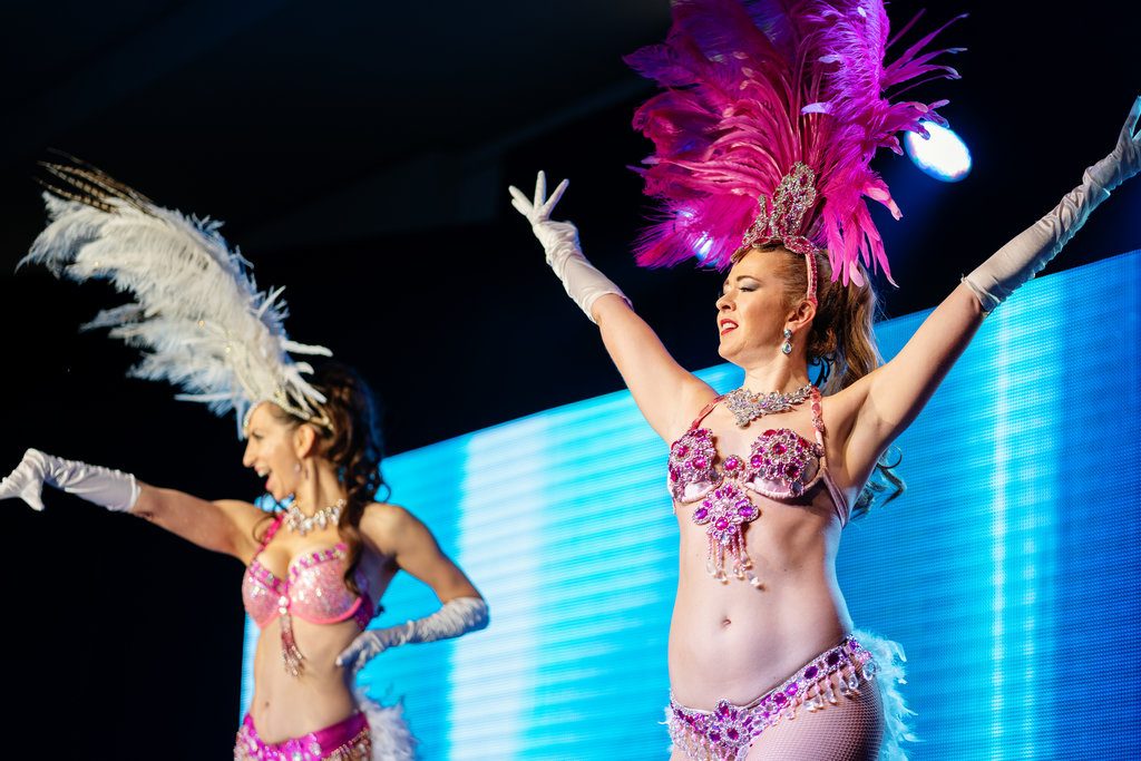 Vancouver Showgirl, Mara, performing at a Gala Event